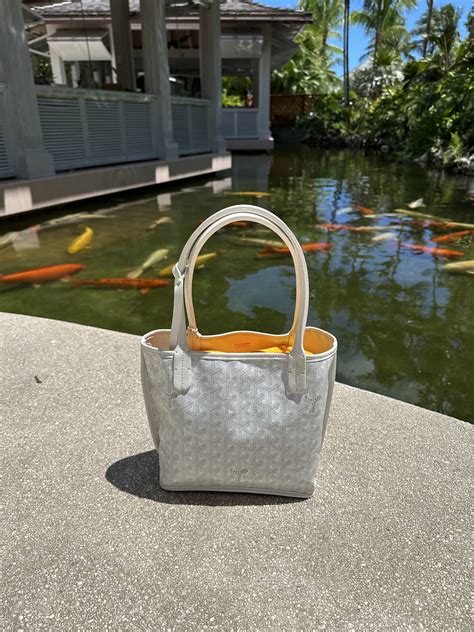 goyard anjou mini yellow|goyard anjou mini tote bag.